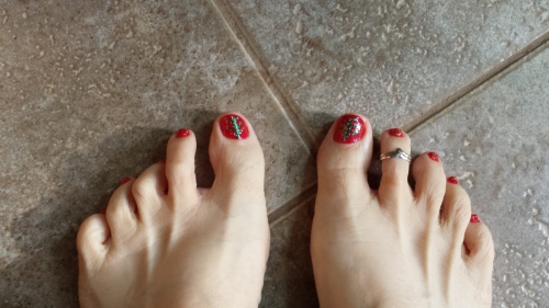 Christmas toes